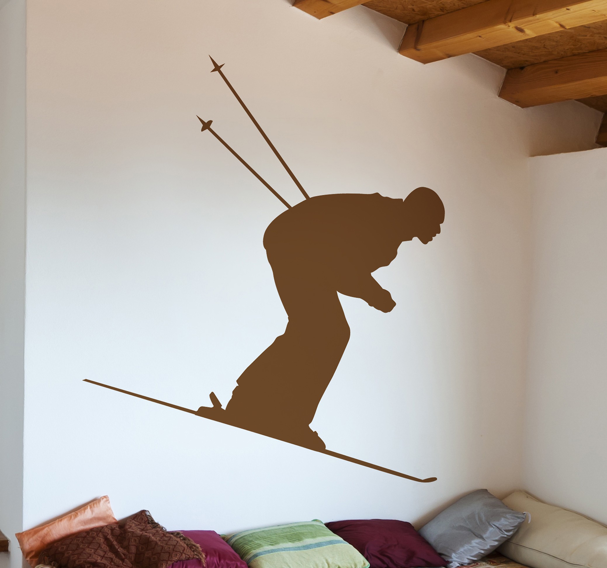 Muursticker Wintersport Skiën