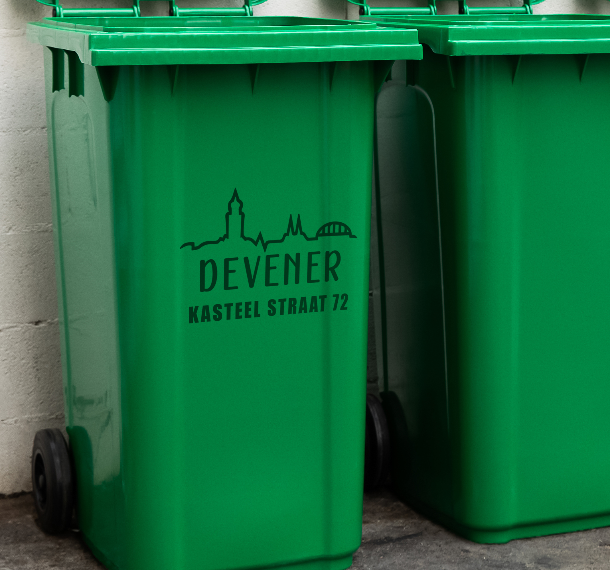 Kliko sticker stadnaam met skyline