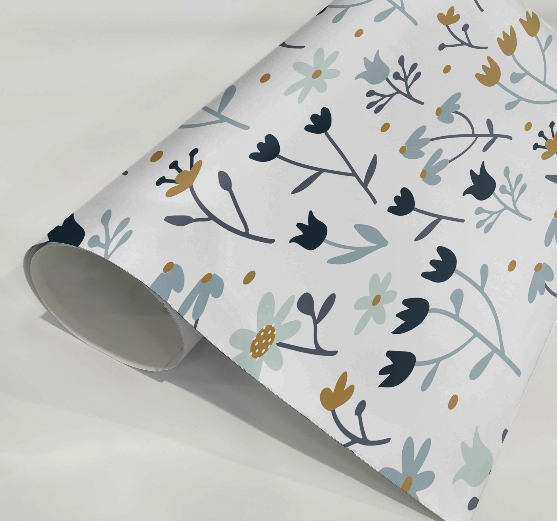 Minimalistische bloemen Meubelsticker