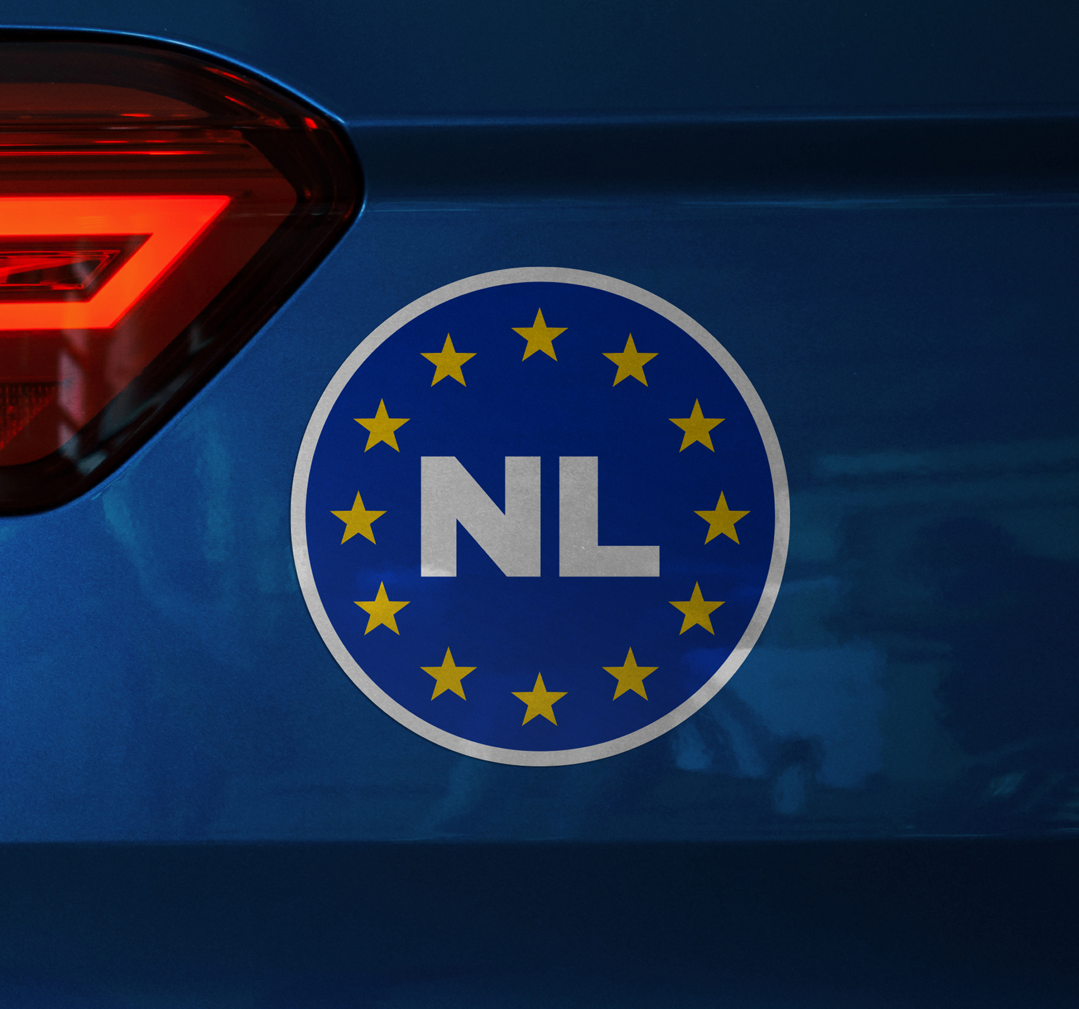 Nederland europa autosticker