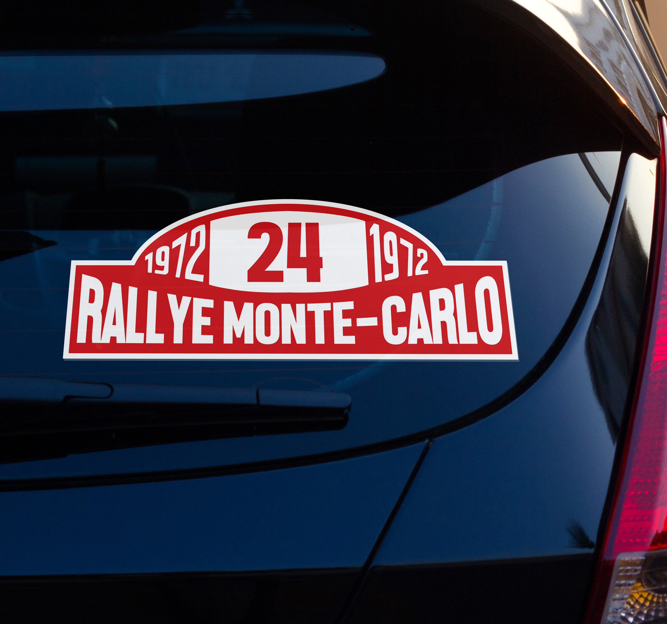 Rallynummer monte-carlo autosticker