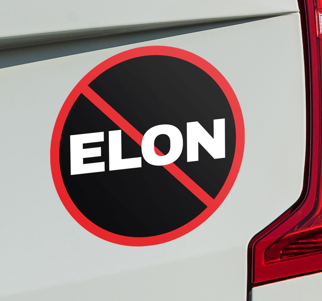 no elon autosticker