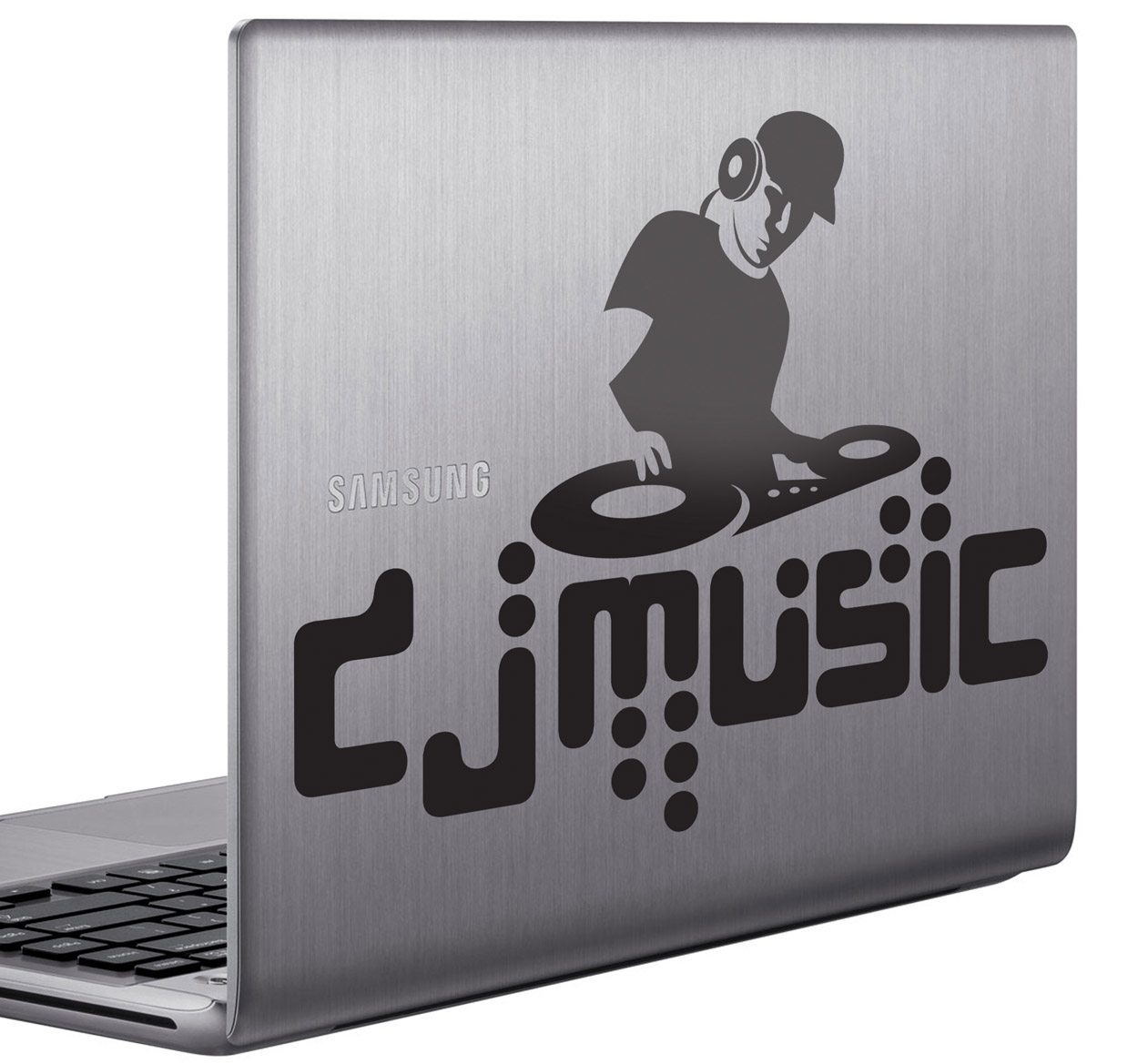 Laptopsticker Dj Muziek design