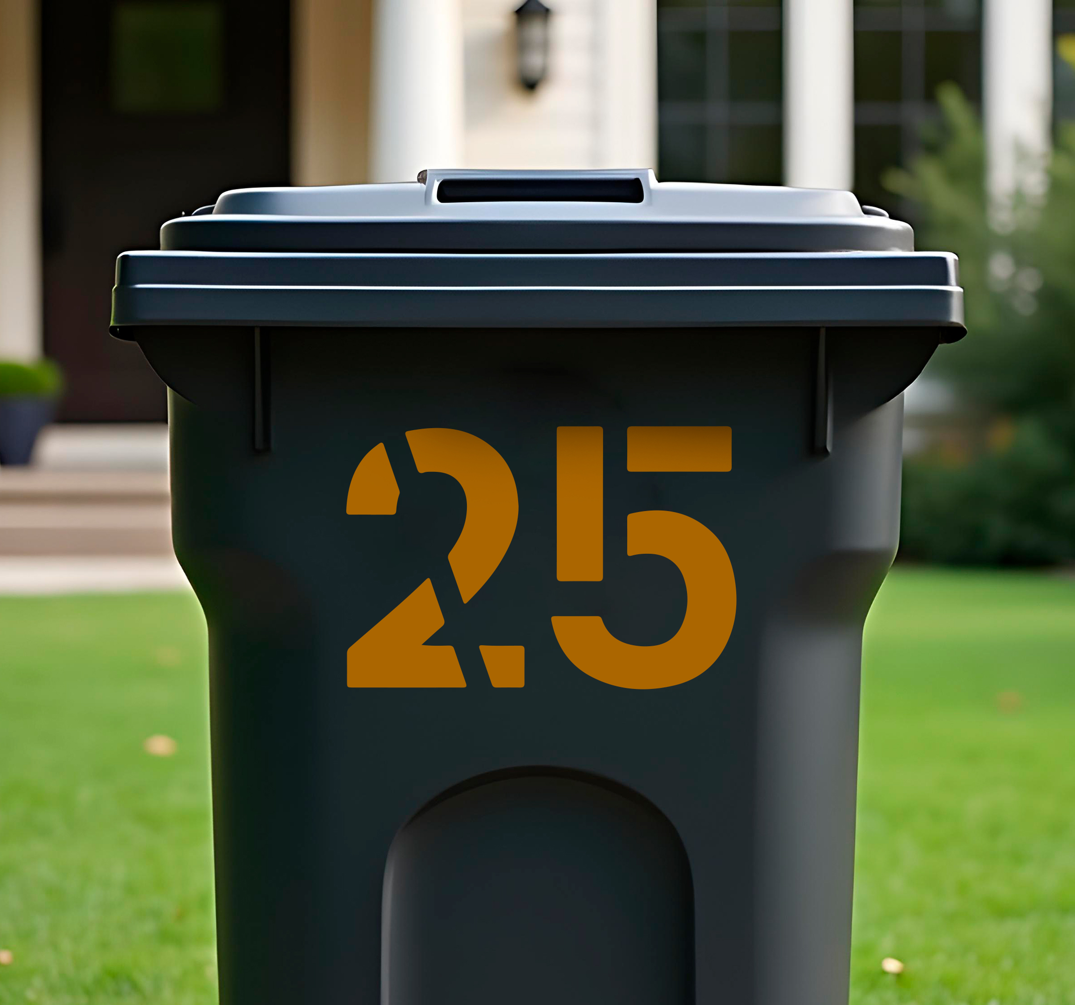 Container sticker Cijfer stijl nummers