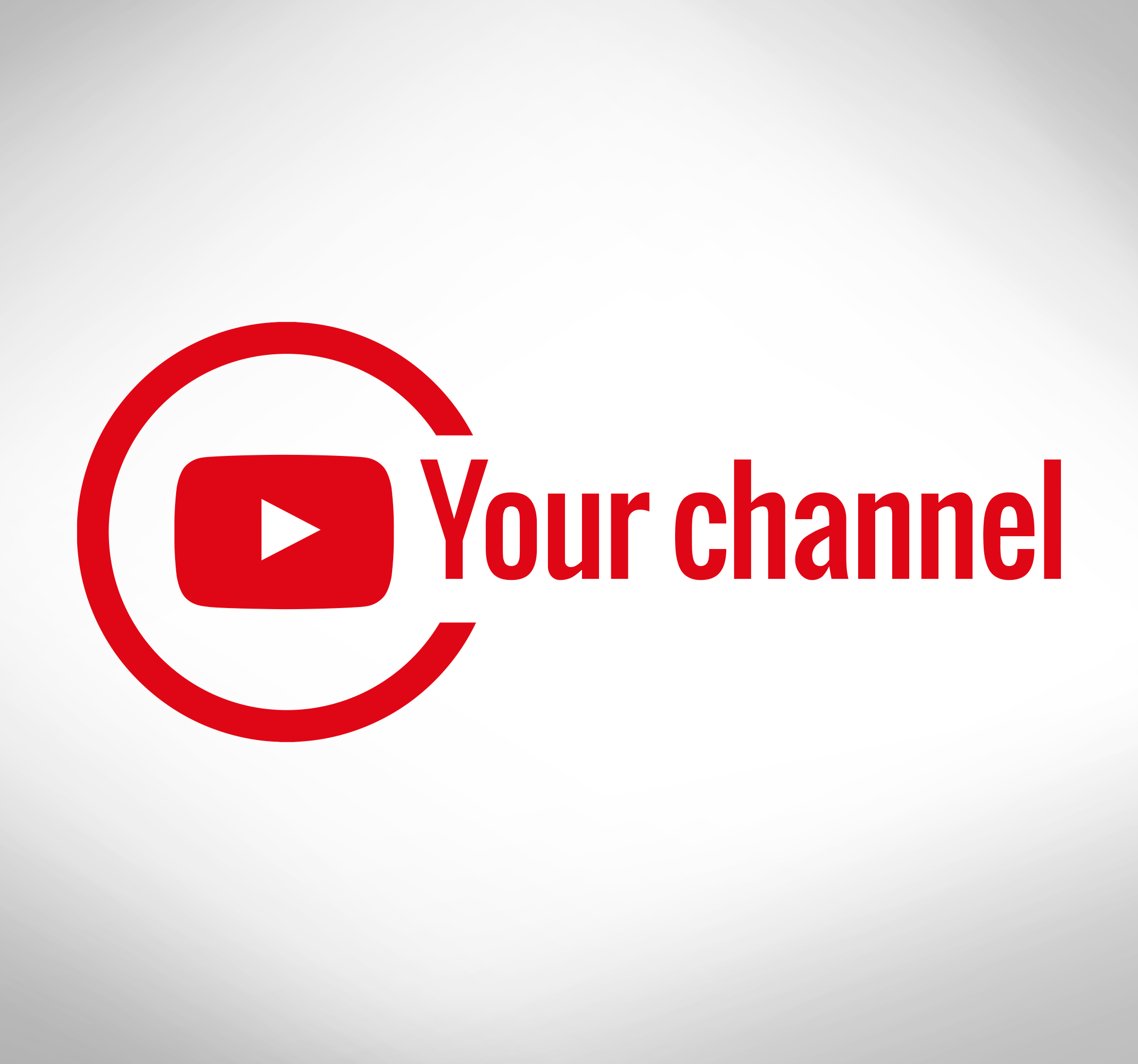 Etalage sticker Youtube-label aanpasbaar