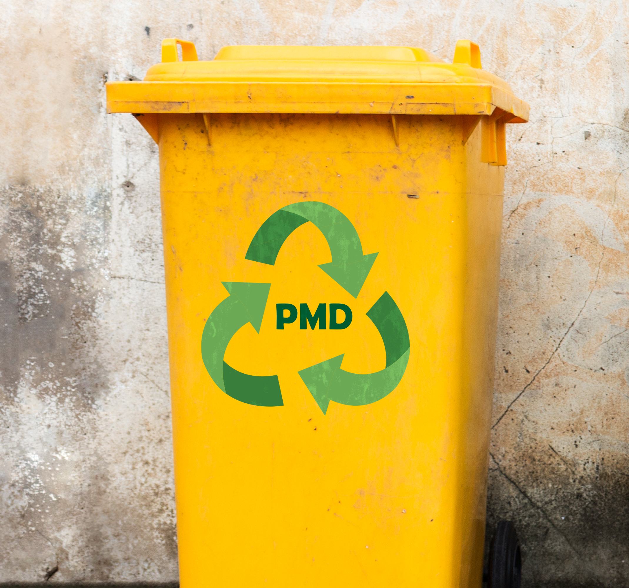 Container sticker recycle PMD