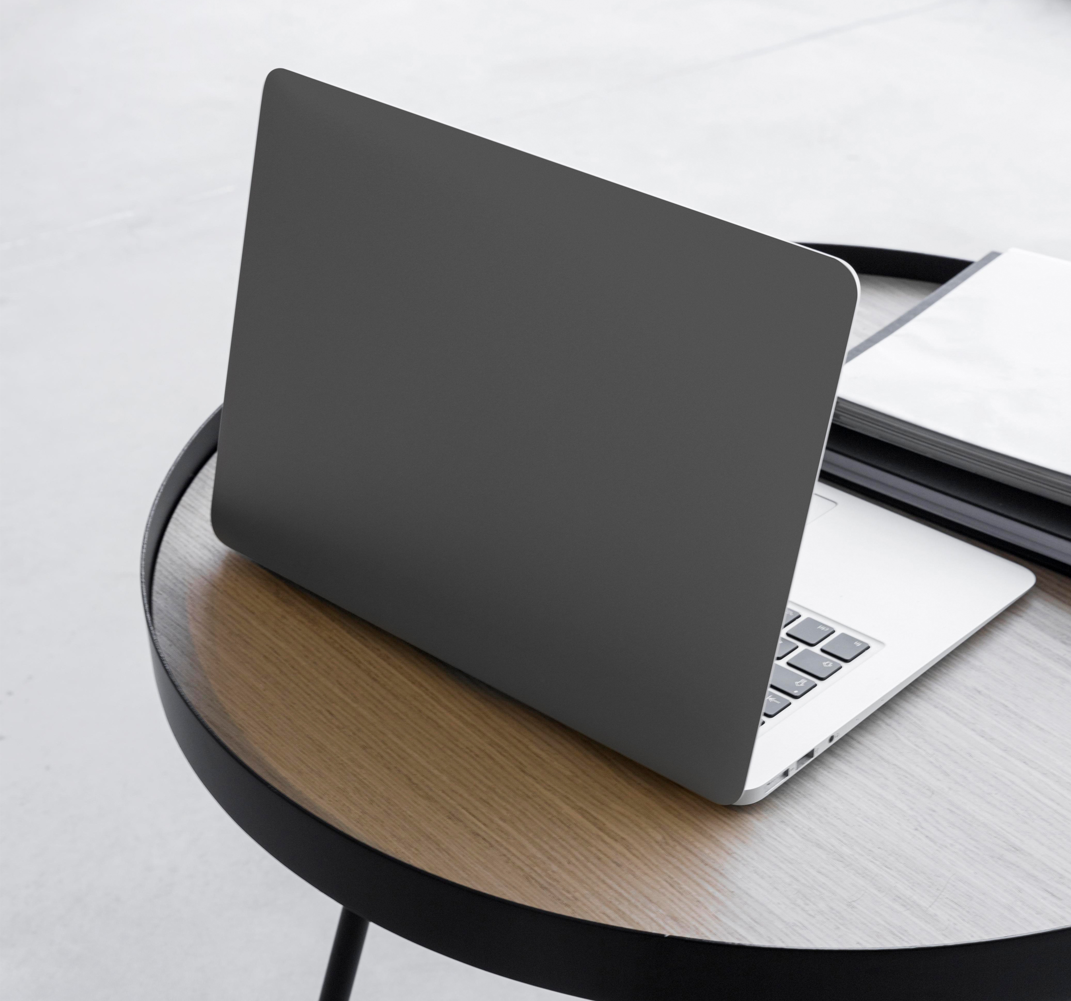 Grijs monochroom sticker voor laptop