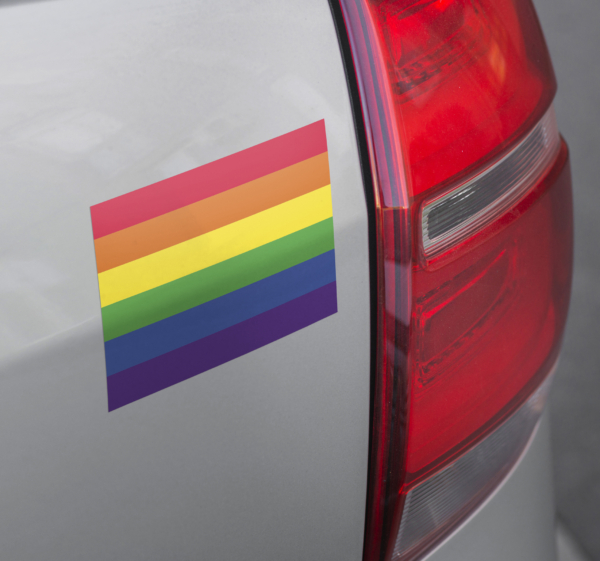 Lgbtq-vlag autosticker