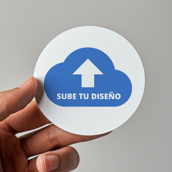 Gepersonaliseerde ronde sticker drukken met logo