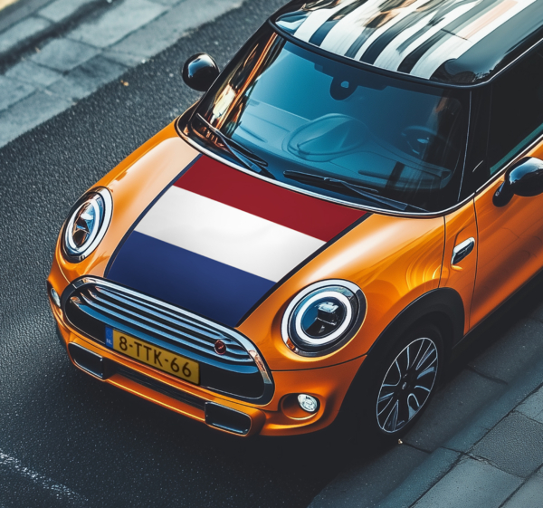 Nederlandse vlag voor kap autosticker