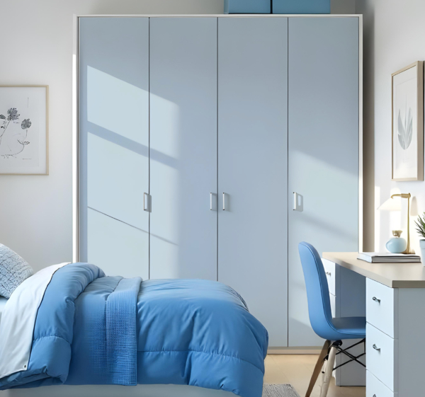 Pastelblauw kast stickers