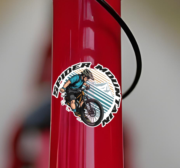 Spinnenberg fiets sticker