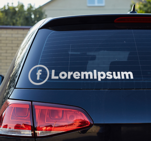 Aangepast facebookaccount autosticker