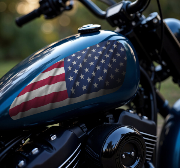 Usa vlag sportster motor sticker