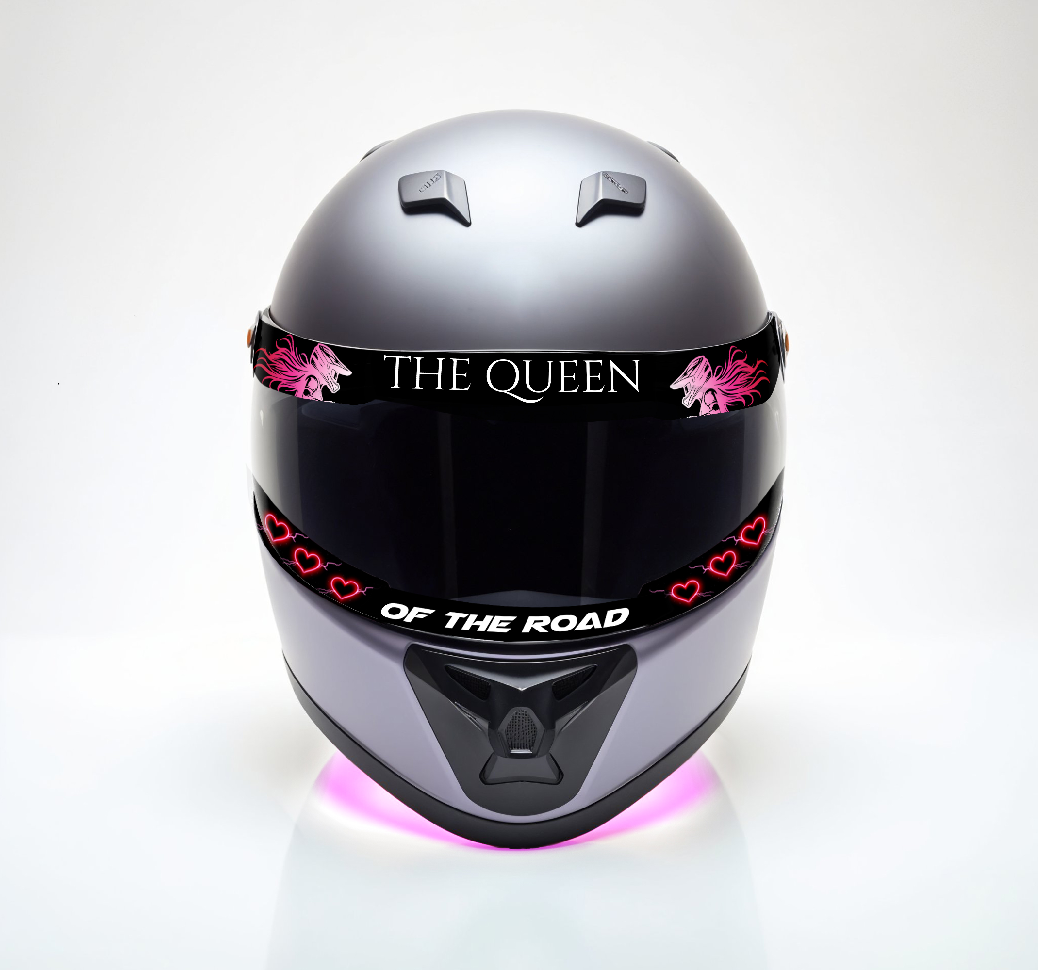 Het koningin vizier fiets sticker