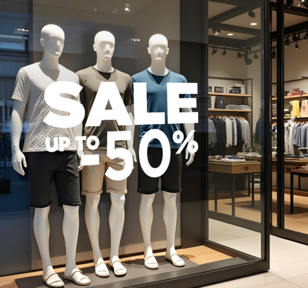 Grote besparing korting sticker