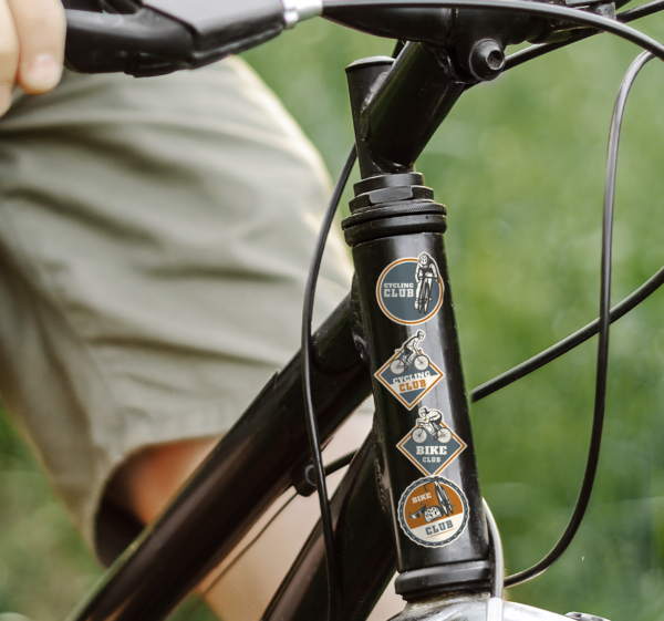 Ontwerp van fietsdecor fiets sticker