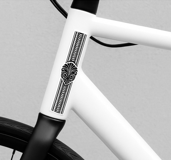 Maori stamblad fiets sticker