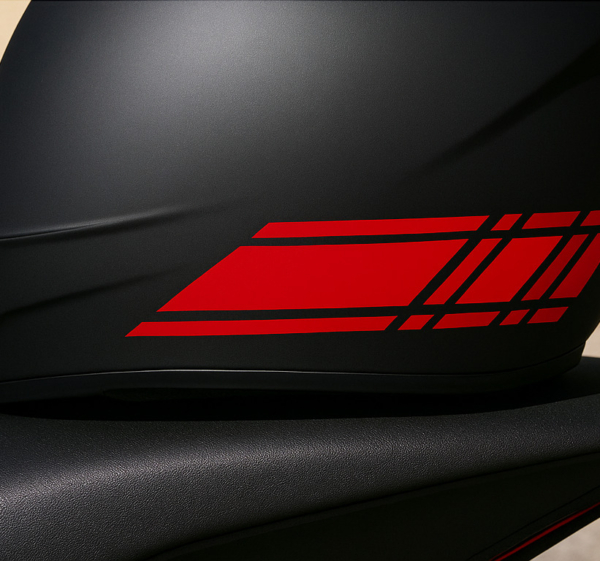 Snel lijnontwerp motor sticker