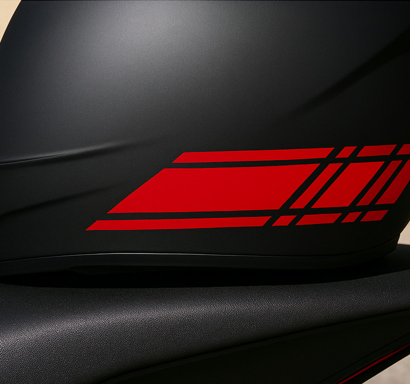 Snel lijnontwerp motor sticker