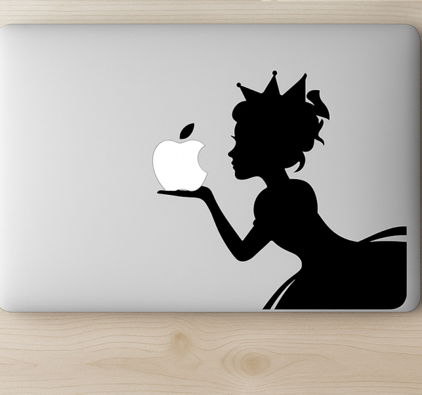 Macbook prinses laptop sticker