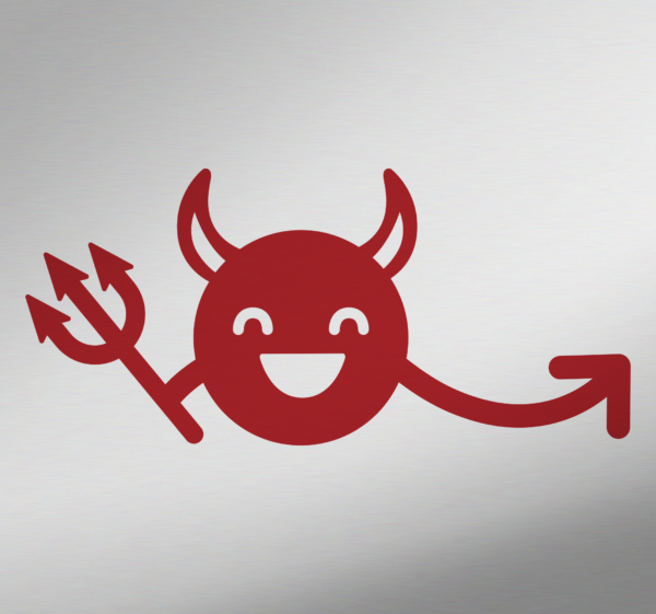 Auto stickers duiveltje