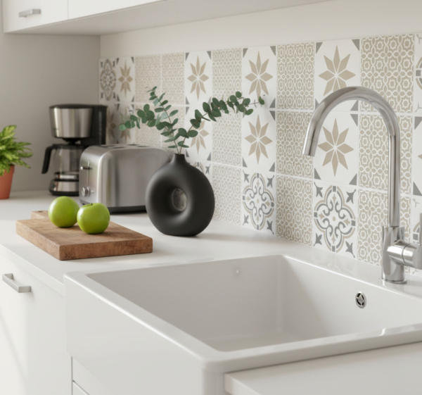 Tegelsticker sandstone marokkaanse mozaïek