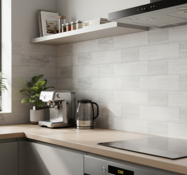 Tegelsticker donkere mist steen