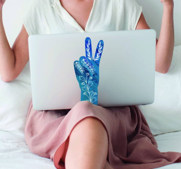 Muurstickers ornament V de la Victoire