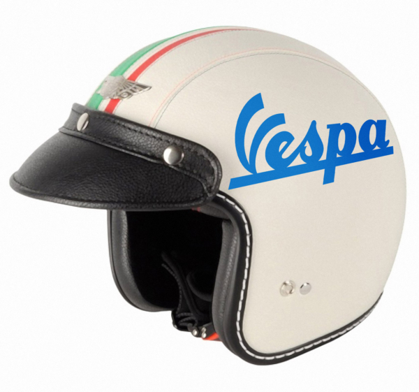 Helm stickers vespa logo