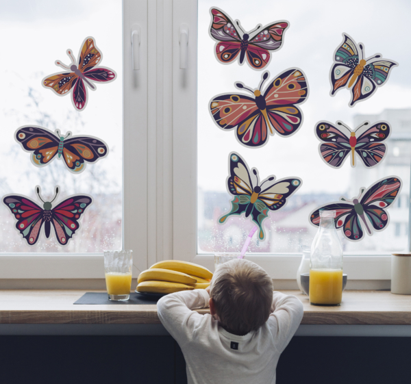 Raamsticker vlinders