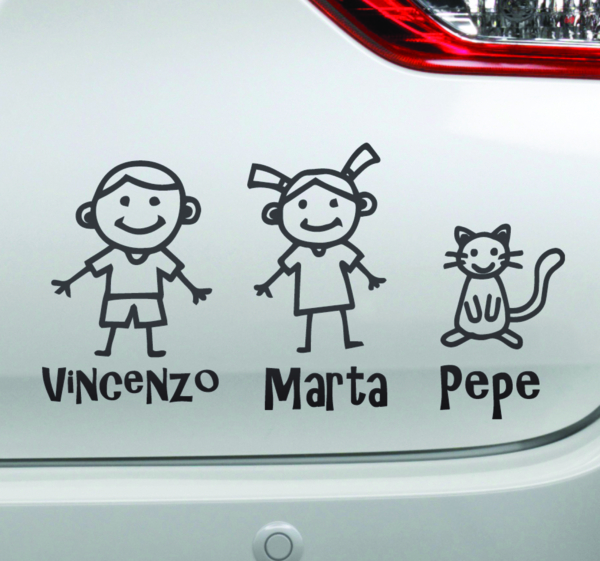 Baby aan boord sticker mensen met namen