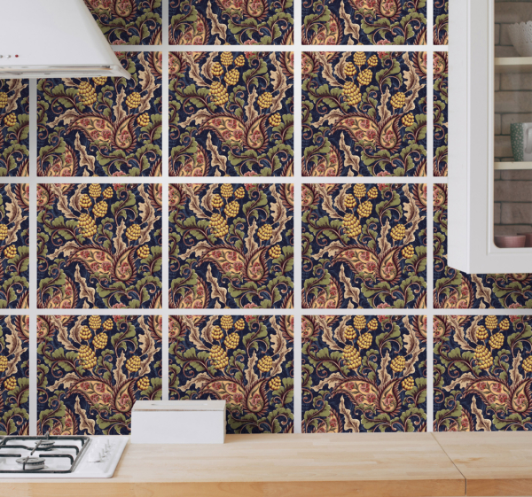 Tegelstickers Realistische paisley illustratie