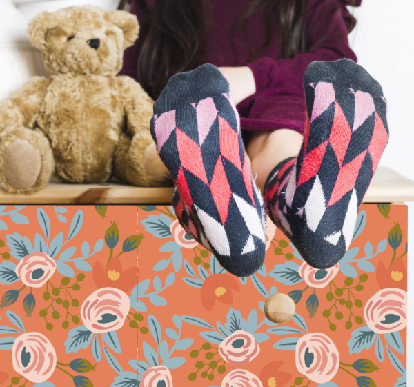 Stickers voor op meubels Aquarel rozen