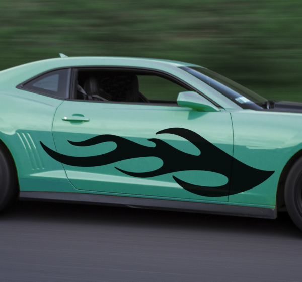 Bestickering auto koele vlammen