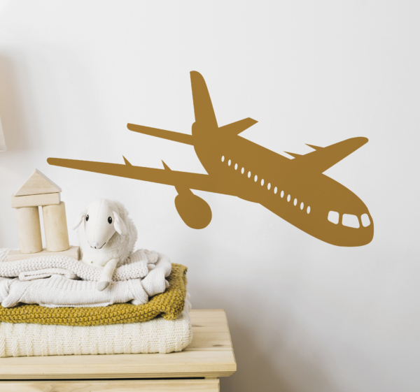 Muurstickers tekeningen Boeing vliegtuig vliegen