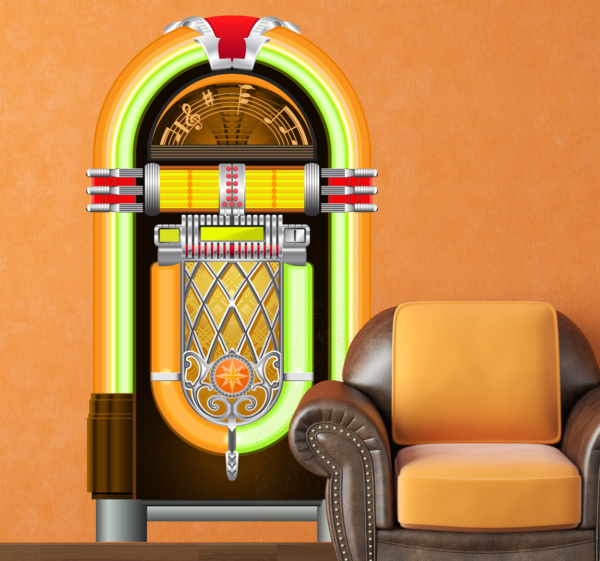 Muursticker Vintage Jukebox