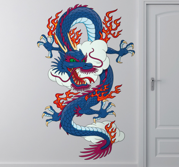 Sticker chinese draak