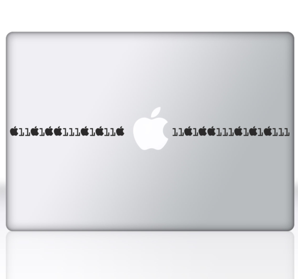 Laptopsticker Apple sjabloon