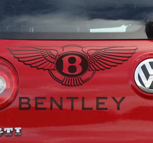 Sticker voor op auto Bentley logo merk