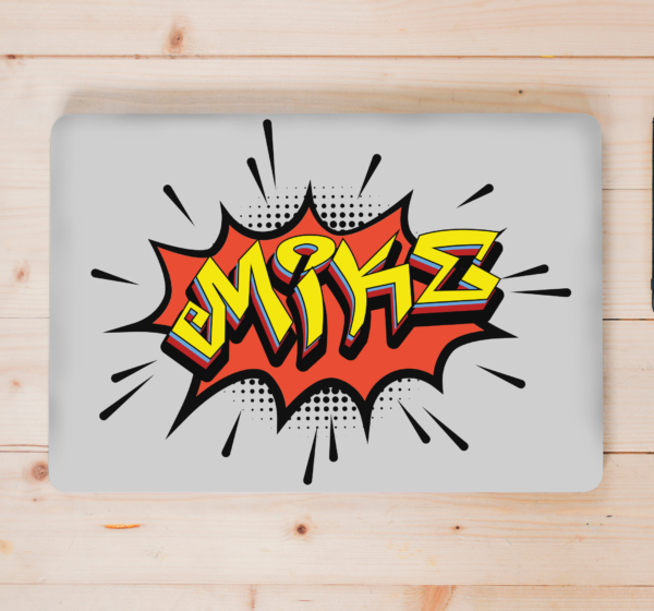 Stickers voor laptop Graffiti in bombardementen