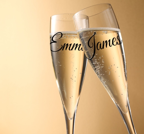 Cups met naam stickers