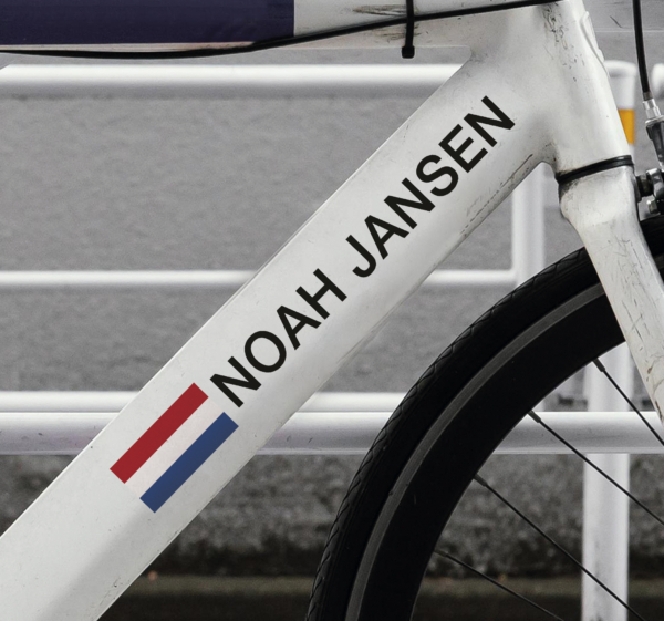 Racefiets fiets sticker