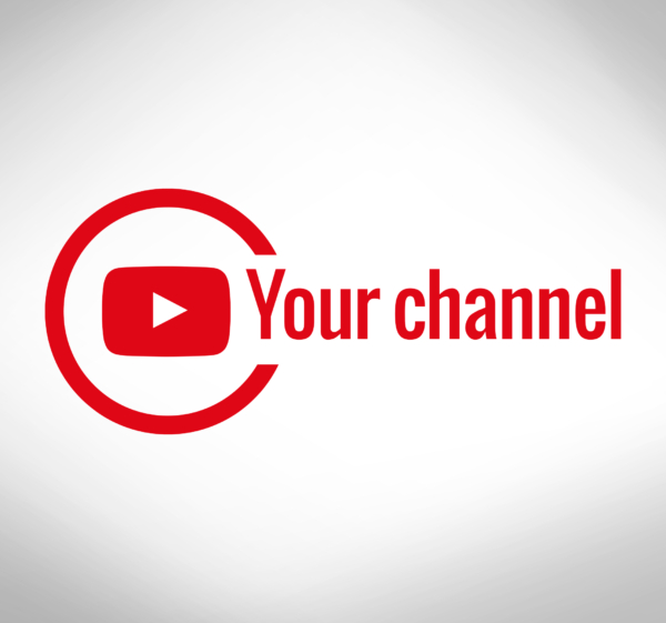 Etalage sticker Youtube-label aanpasbaar