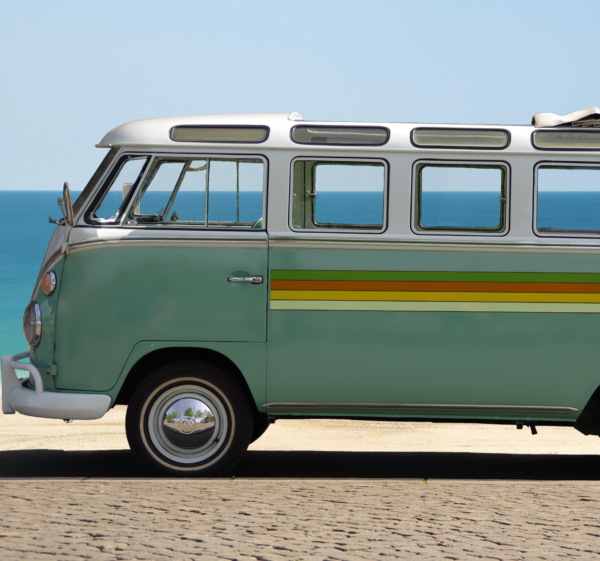 Camper sticker retro strepen