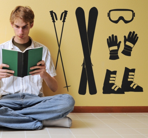 Ski wintersport sticker