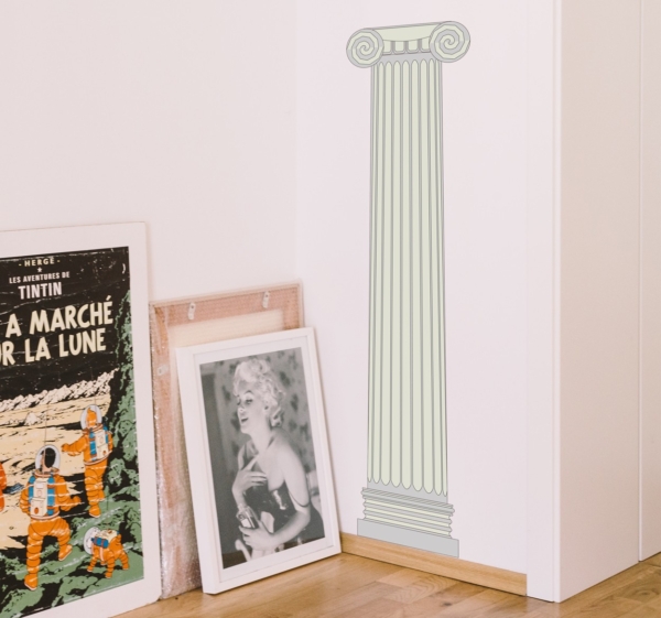 Muursticker Griekse Zuil