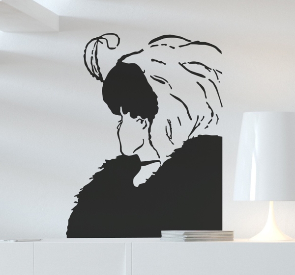 Muursticker Gezichtsbedrog