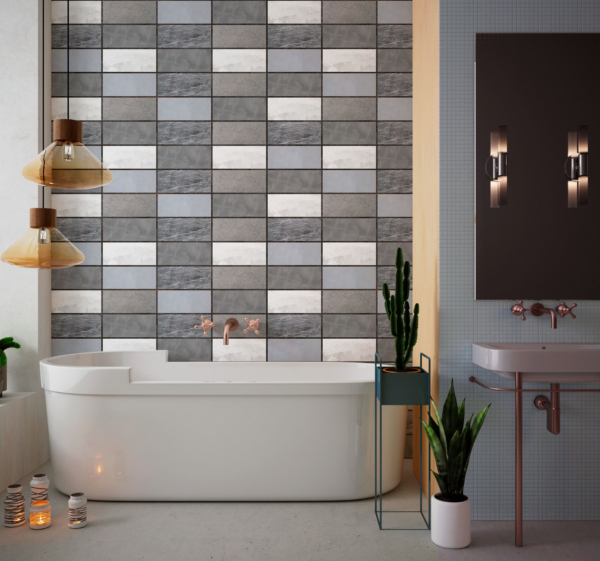 Tegelstickers badkamer beton