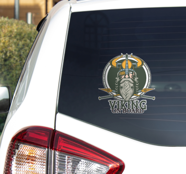 Viking aan boord auto bumper sticker